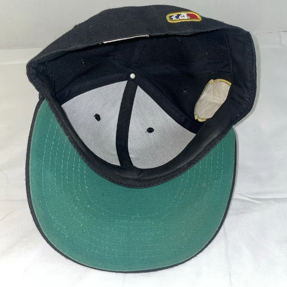 Lenny Rich Studios City Motion Fitted Hat Black Green Bottom Size 7 The‎ 4 City